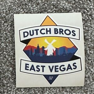 Dutch Bros East Vegas Sticker - Multicolor